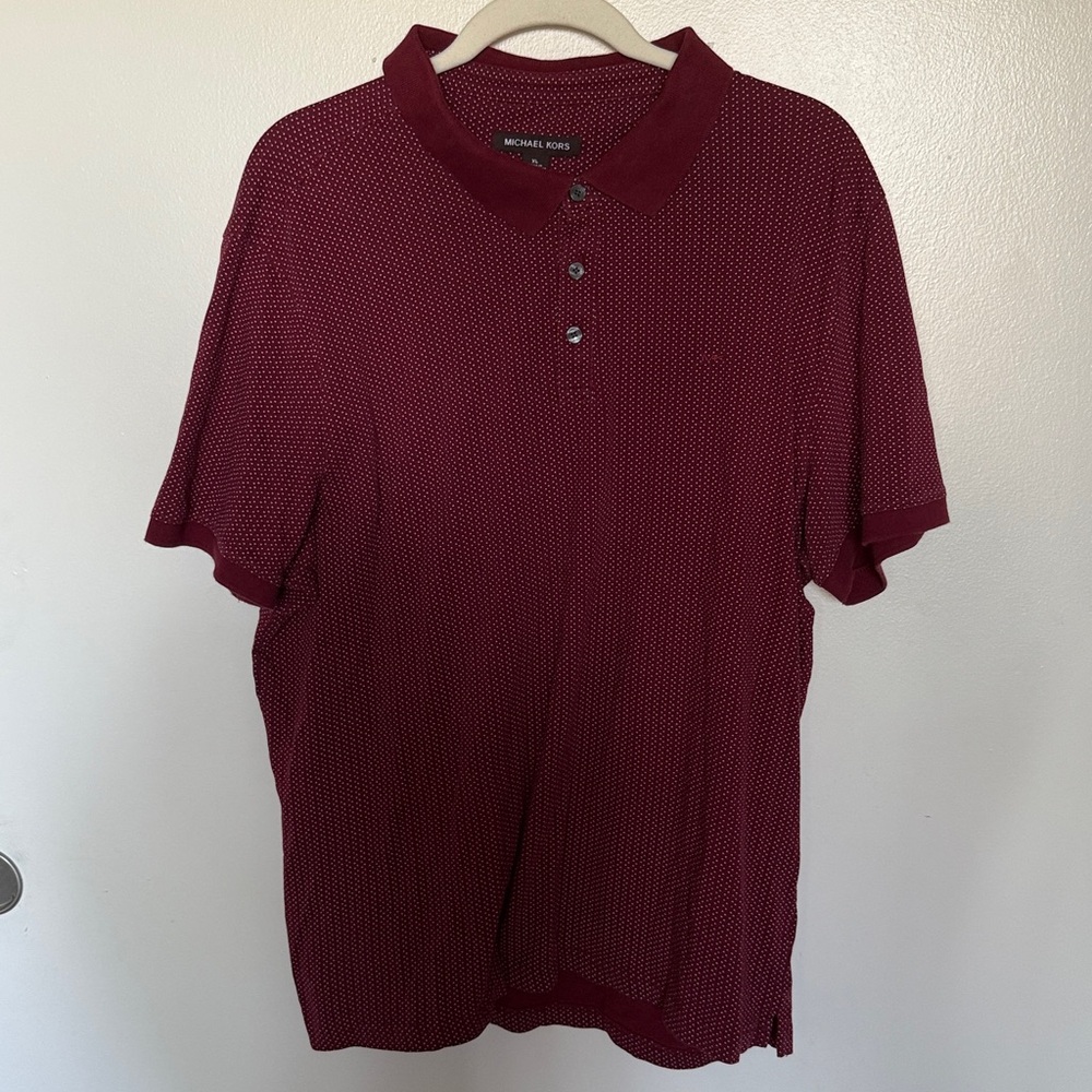 Michael Kors Maroon Polo Shirt